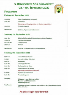 Schlossparkfest 2022